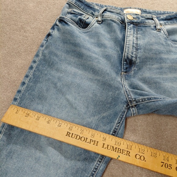 Kut From The Kloth Naomi High Rise Crop Straight Leg Jeans 10 Blue Denim 30x25 - Picture 16 of 16